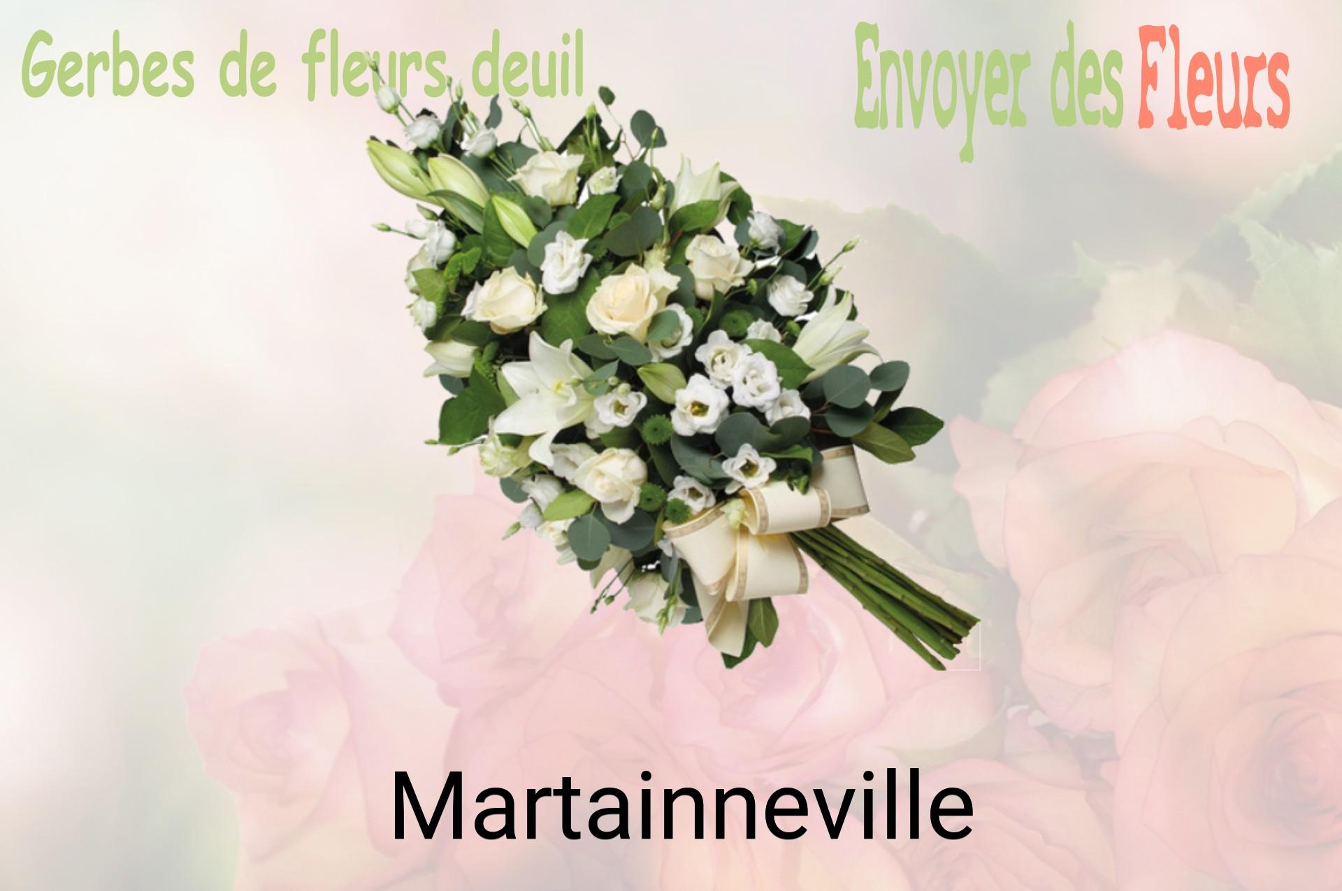 Gerbe de fleurs de deuil livrée à Martainneville
